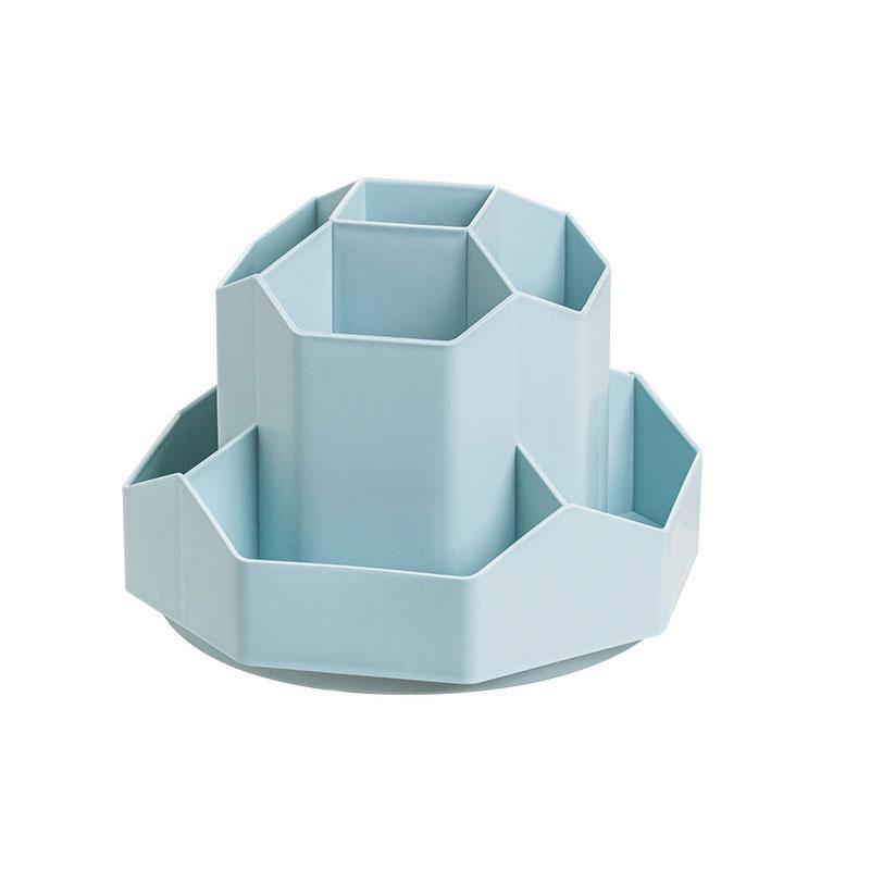 Large-capacity Desktop Storage Box,office Student Desktop Rotatable Pen Holder,cosmetics Comb Stationery Organization Storagebox