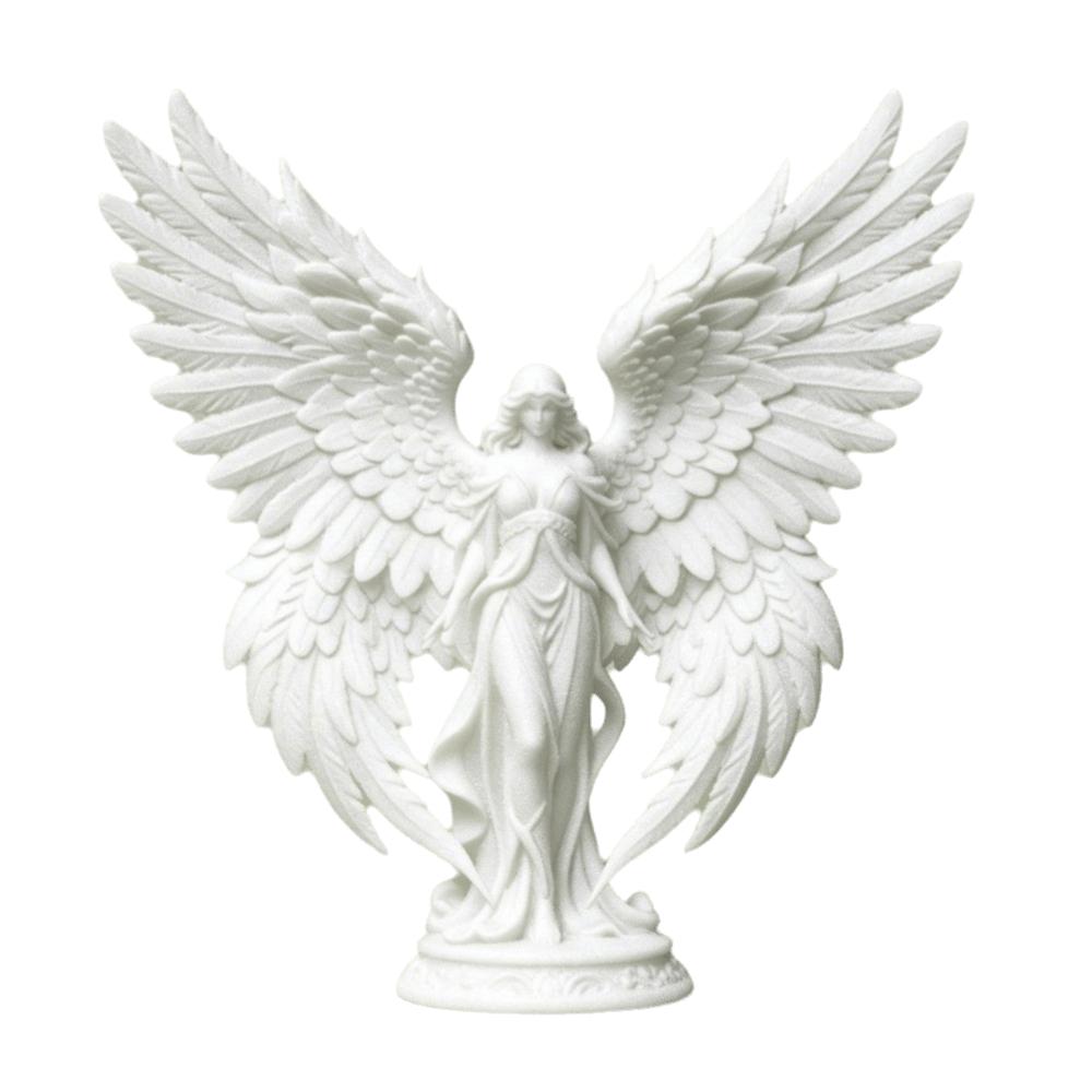 Decoration Desktop Ornaments Light Luxury Guardian Angel Figurine Cute Girl Sculpture Office