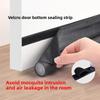 Acoustic Self-adhesive Creative Doorstop Windproof Insect Dustproof Door Bottom Sealing Strip