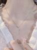 New 925 Sterling Silver Necklace Long Charm Star Shape Pendant Charm Woman Choker Birthday Gift Exquisite Jewelry
