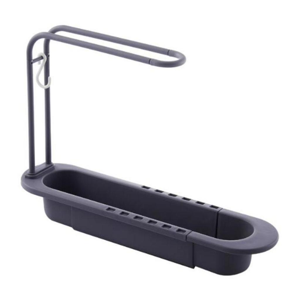 Kitchen Telescopic Sink Shelf Drainer Rack Kitchen Soap Sponge Holder Storage Basket Kitchen Accessories