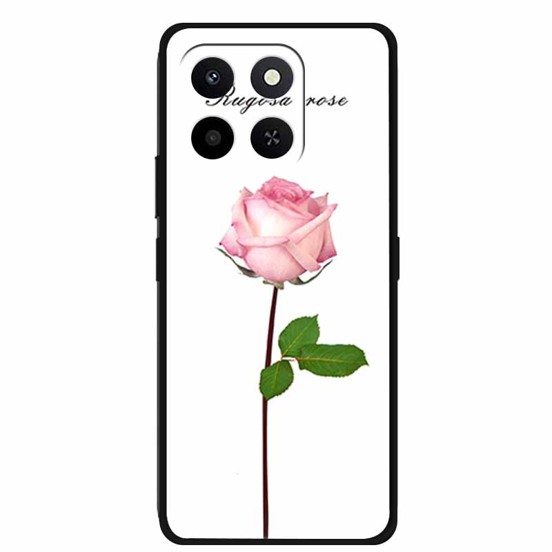 

For Honor X7d 4G 5G 3D Flower Case Soft Silicone Bumper Emboss Phone Cover For Honor Play 10T 400 Smart 4G 5G Back Protector Bag - Honor 400 Smart 5G