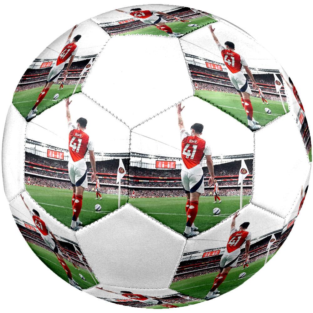 Declan Rice size5 Soccer Ball, colorful, suitable for all ages, machine-stitched, PVC material, competition grade,durable and high bounce