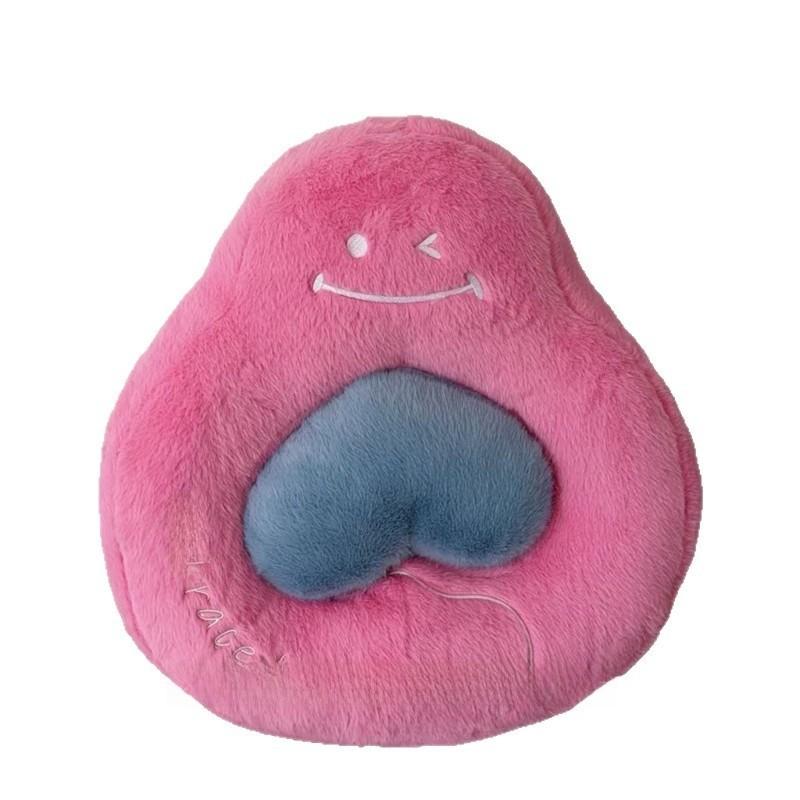 Cute Embrace Smile Face Heart Pillow With Pp Cotton Fill For Valentines Day Lounge Decor