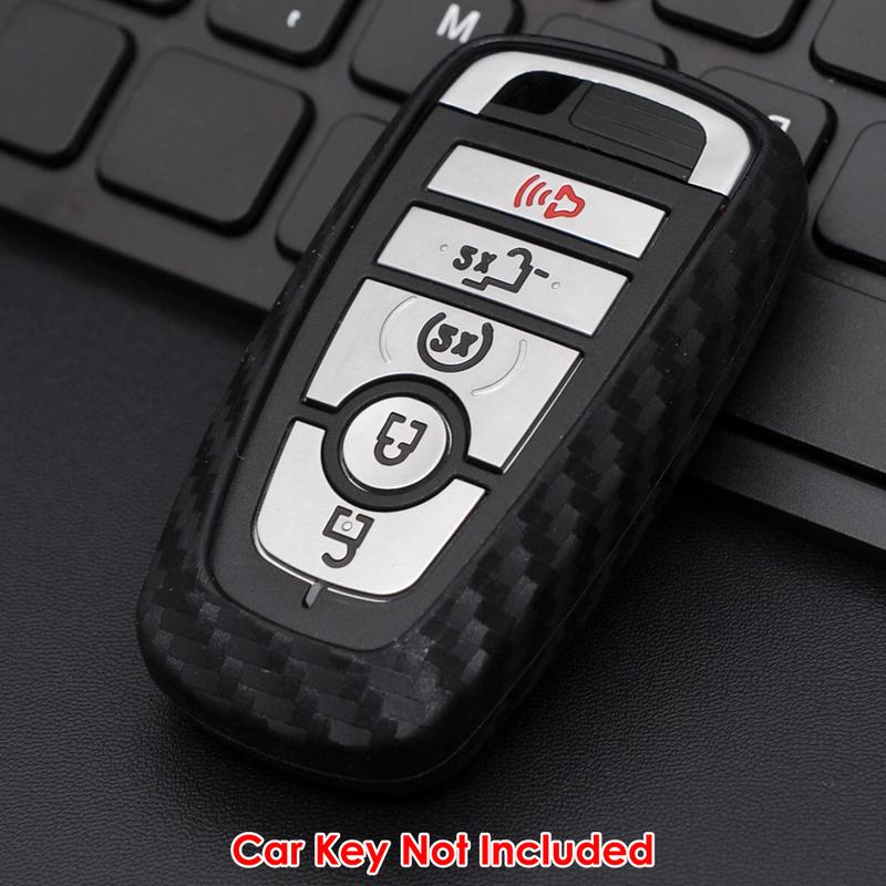 Carbon Car Key Fob Case Cover For Ford Focus MK4/Explorer/Mondeo/Fusion/Mustang/Edge/Eco-Sports/F-150/F-250/Expedition