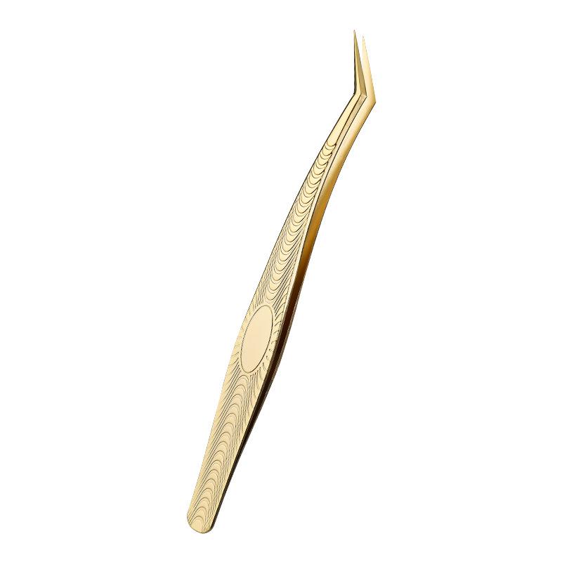 High-Density Blooming Eyelash Extension Tweezers - Precision Beauty Tool for False Lashes