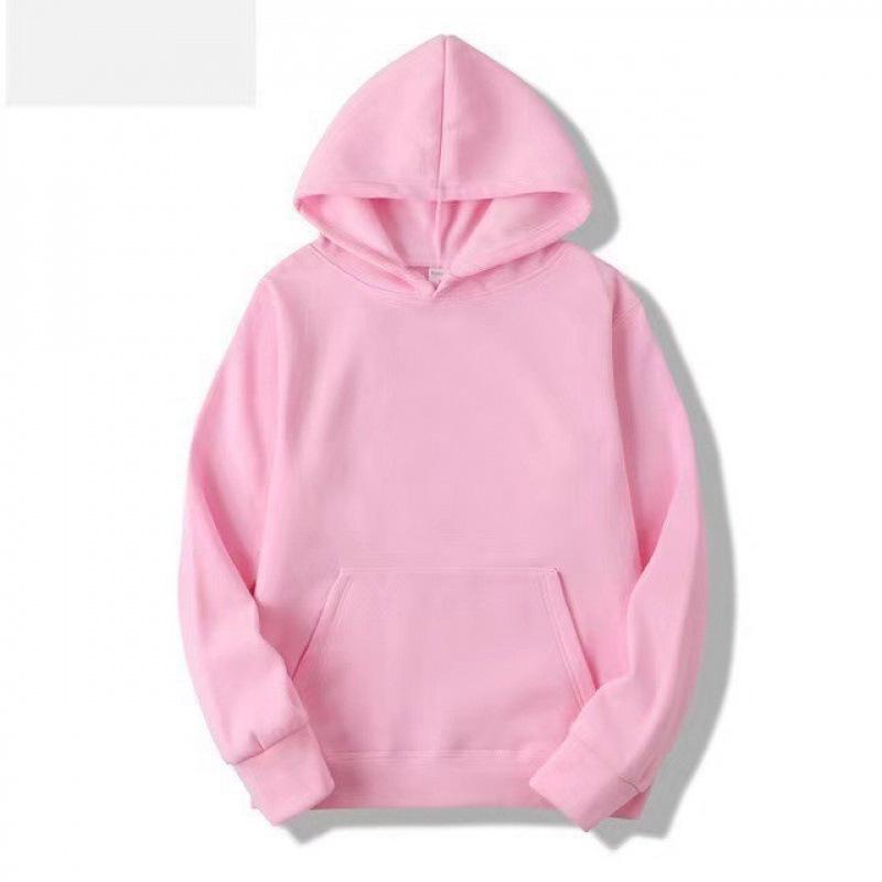 European Unisex Fleece Hoodies: Solid Color, Autumn/Winter, Multiple Colors Available