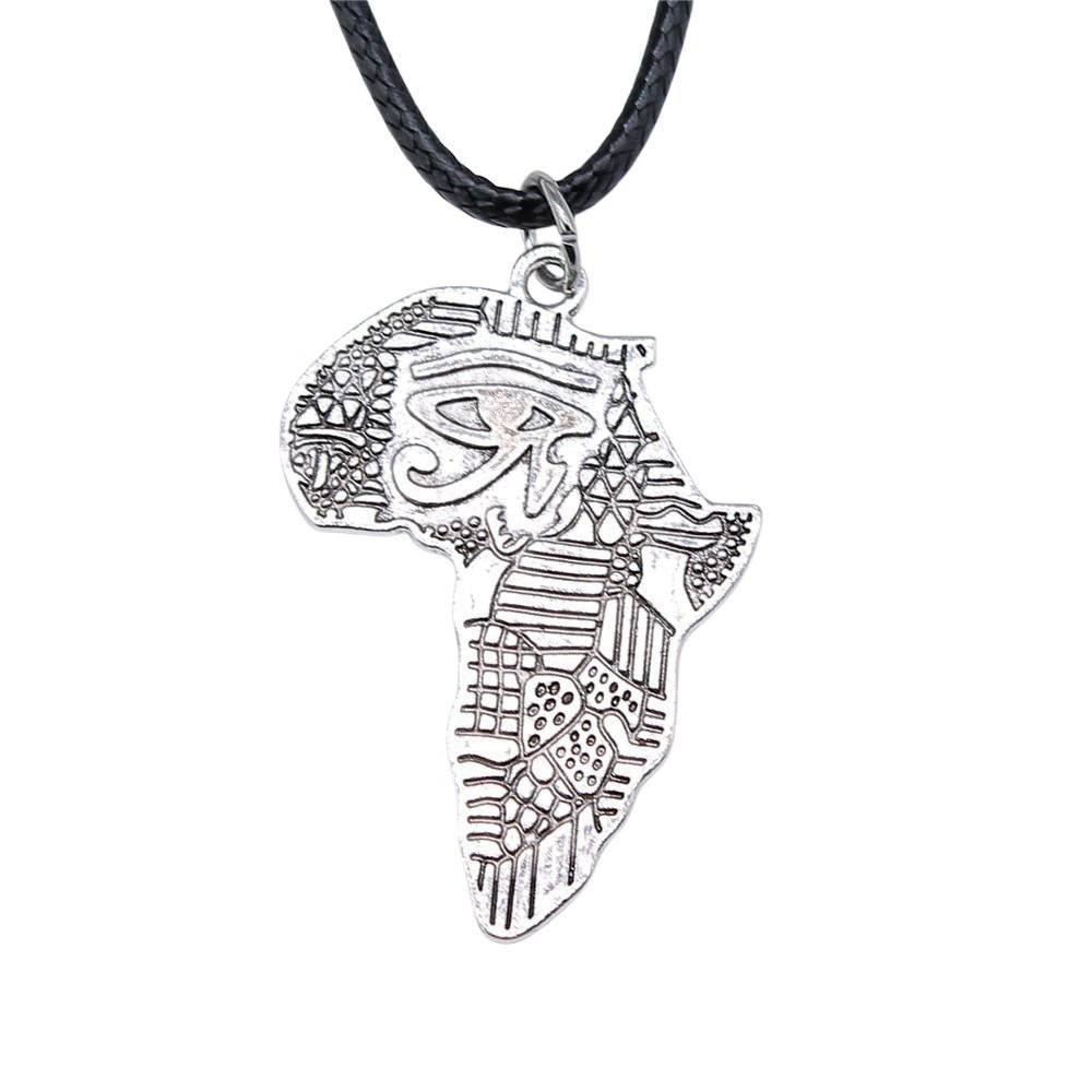 45cm Necklace Leather Chain Big Eye Of Horus Minimalist Jewelry Components QN029