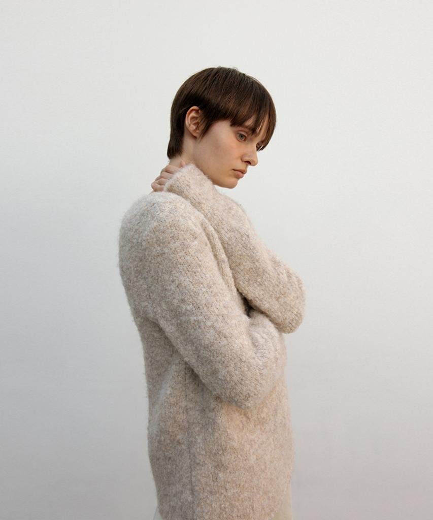 Deolum Boucle Pullover_Beige