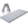 EMOOR Folding Bed Mattress, Single, High-Resilience Mattress, Folds While Still Fitted On a Folding Bed, with Washable Cover