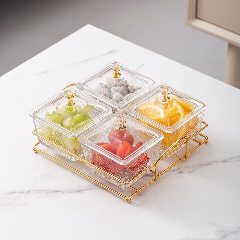 Glass Fruit & Snack Serving Platter 1 Set