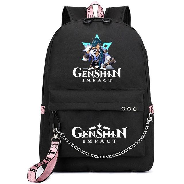 School Season Animation Student Schoolbag, Printed Peripheral Large-Capacity Backpack