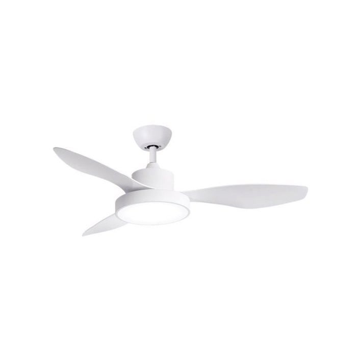 Ventilateur De Plafond - SPC - Conforto DC Lite 2 - Moteur DC 42W - Luminosité Réglable - Design Blanc