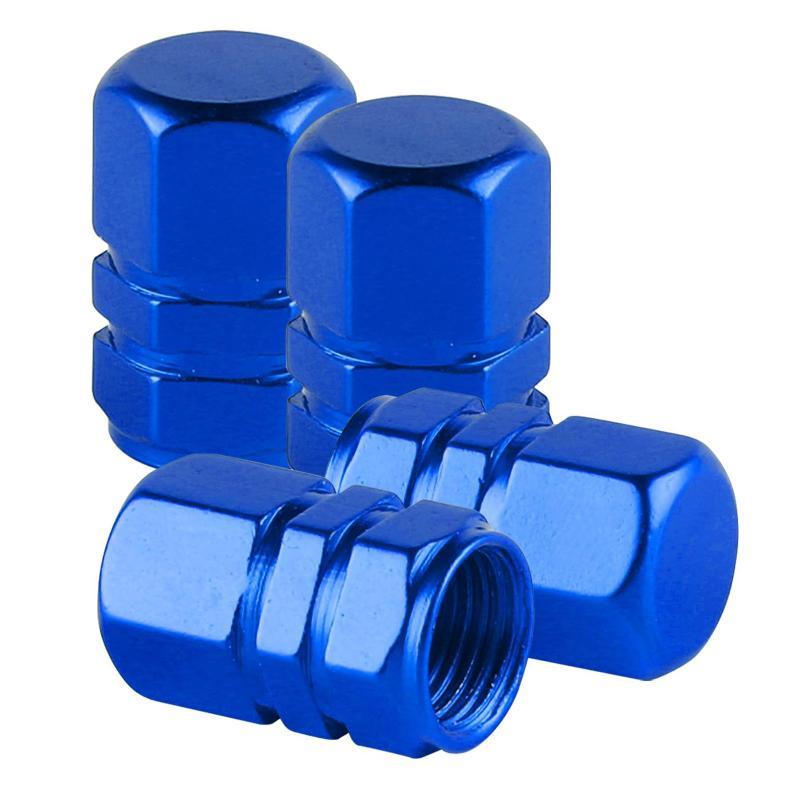 4Pcs Dustproof Aluminum Valve Caps Universal Tire Stem Covers For Car Truck Moto