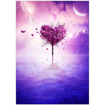 Pittura Diamante Fai da Te 5D Completa Albero dell'Amore Mosaico Ricamo Punto Croce Decorazione Casa Regalo Fatto a Mano