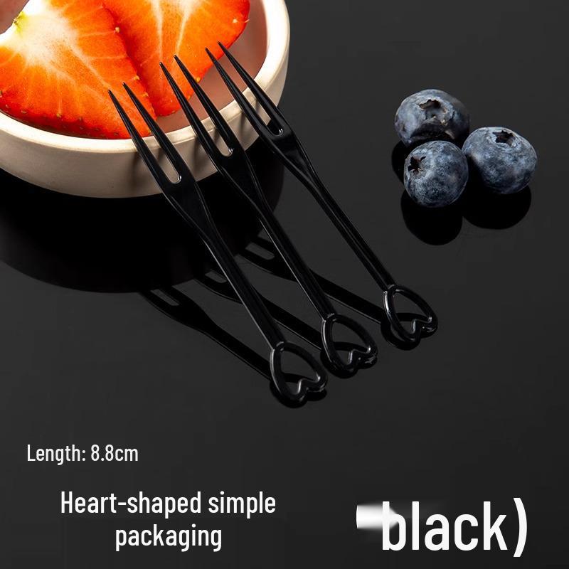 Individually Wrapped High-End Clear Plastic Fruit Dessert Forks
