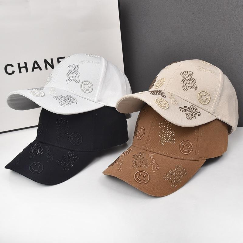 Baseball Smiling Cap Bear Girl Spring Summer Outdoor Sports Shade Breathable