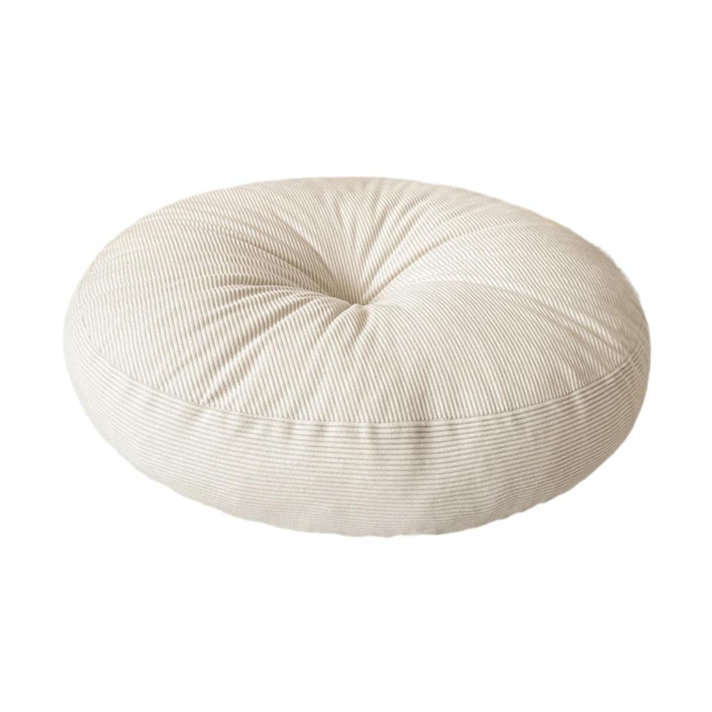 Premium Corduroy Round Floor Pillow Comfortable Plush Cushion Pad for Living Room Sofa Meditation Chair
