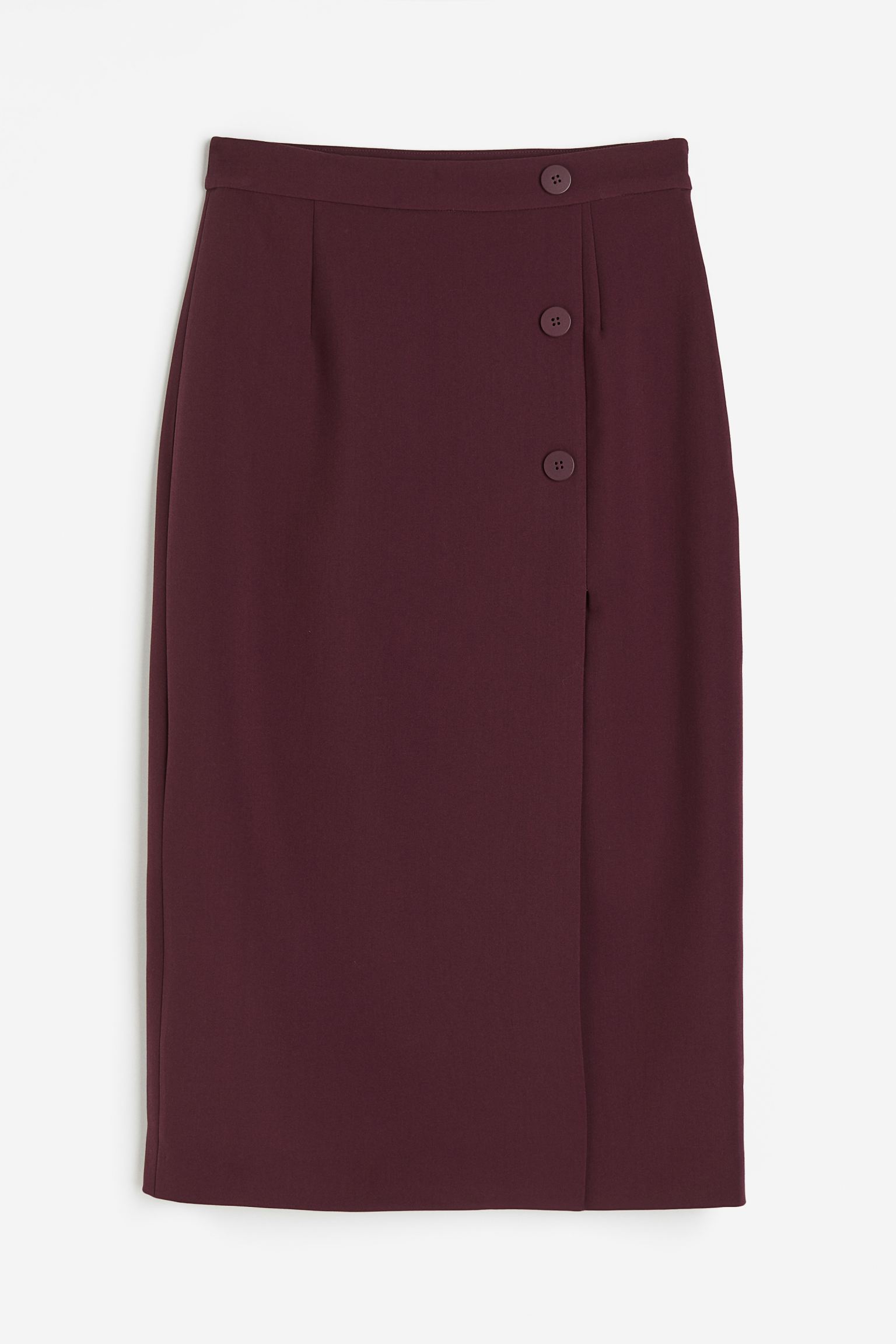 

Твиловая юбка с пуговицами