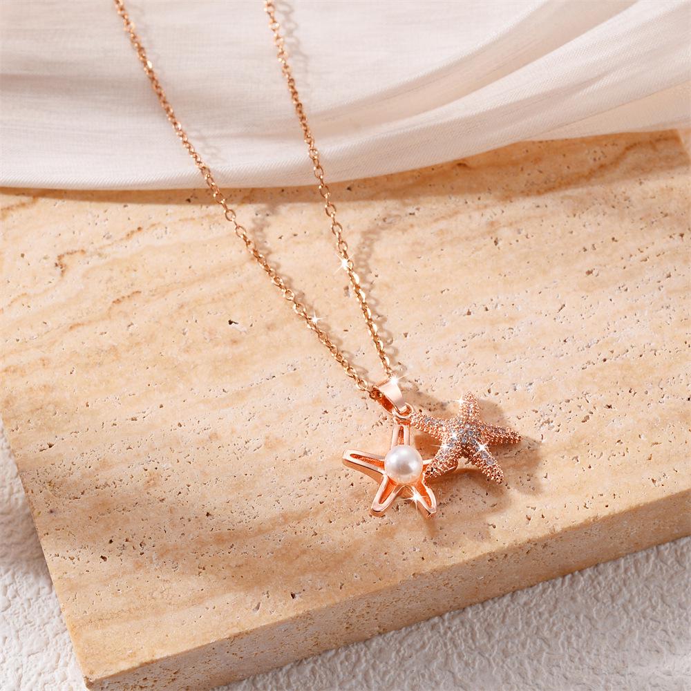 Simple Fashion Titanium Steel Women's Necklace - Non-fading, Luxurious, Versatile, Korean Style Clavicle Chain