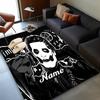 Tapete Elegância Gótica Nome Personalizado Tapete de Jogo, Tapete de Chão para Quarto Sala de Estar Entrada Ideia de Decoração para Casa Presente para Natal Aniversário