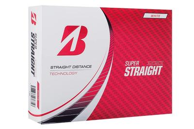BRIDGESTONE Golf Ball SUPER STRAIGHT 2023 Model 12 Balls White
