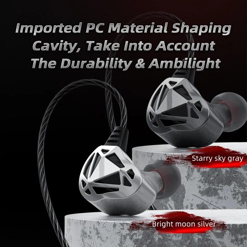 QKZ AK7 Copper Driver HiFi Wired Earphones Sport Headphone Bass Stereo Super Clear Gaming Headset Music In Ear Earbuds With Mic