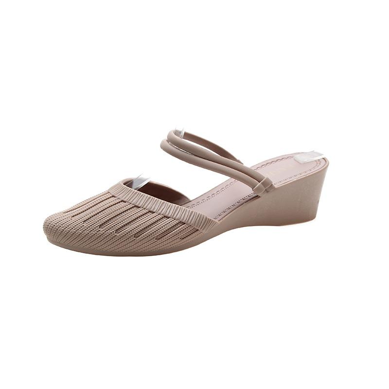 

2025 нові весняно-літні гостроносі шльопанці жіночі для вулиці з сумкою на мисці, клиновий підбор, з неглибоким вирізом, повсякденні одинарні туфлі, модні з ремінцем з написом, жіноче взуття 40 хакі