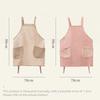 New Oil-proof Cooking Aprons Waterproof with Pockets Painting Apron Hands Wipe Breathable Coffee Overalls for Women