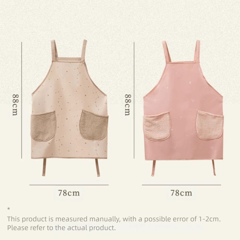 New Oil-proof Cooking Aprons Waterproof with Pockets Painting Apron Hands Wipe Breathable Coffee Overalls for Women