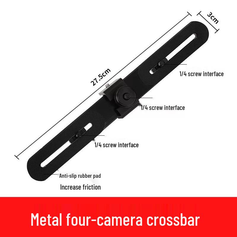Universal Tripod Mount: Mobile, Tablet & Camera Adapter for Horizontal/Vertical Shooting - Live Streaming Accessory Clip