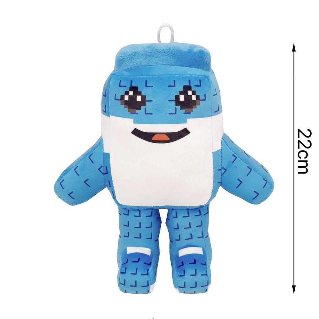 Cute Blue No. 67 Plush Toy Stuffed Doll Steal a Brainrot Game Character Collectible Soft Plushie Gift for Kid Birthday Christmas