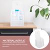 4 Pcs Acrylic Brochure Holder Display Stand Clear Plastic Note Holder Trifold Leaflets Pamphlet Flyer Desk Accessories Ganizer