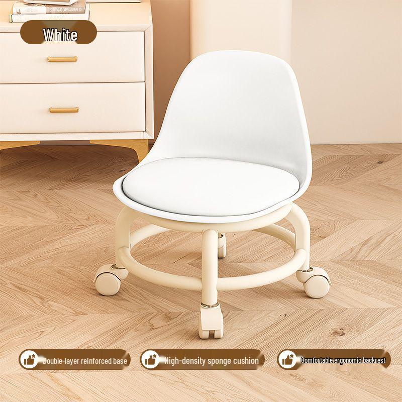 Kompakter Rollhocker mit Schwenkrädern – Ideal für Zuhause, Beauty oder den Gelegenheitsgebrauch