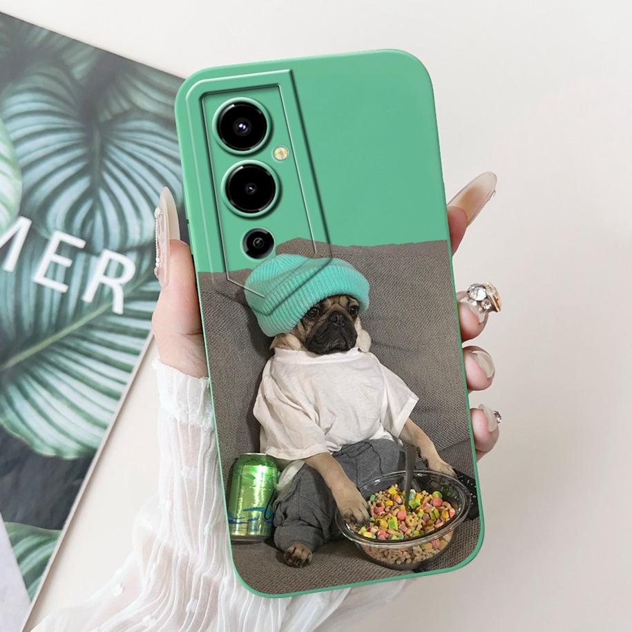 For Tecno Pova 4 LG7n Case Lovely Cartoon Camera Lens Protective Silicon Cover For Tecno Pova 4 Pro LG8n Funda Pova4 4Pro Bumper