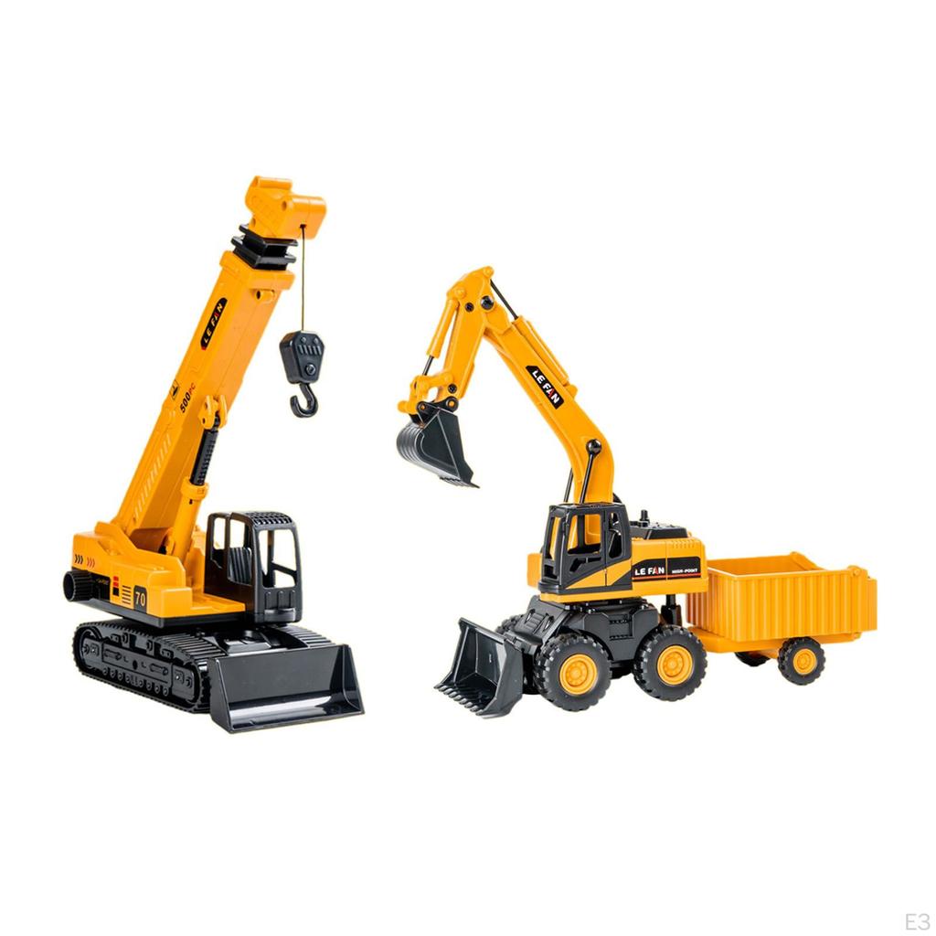 Leketøyssett for anleggskjøretøy for barn - Kreativ lekeidé