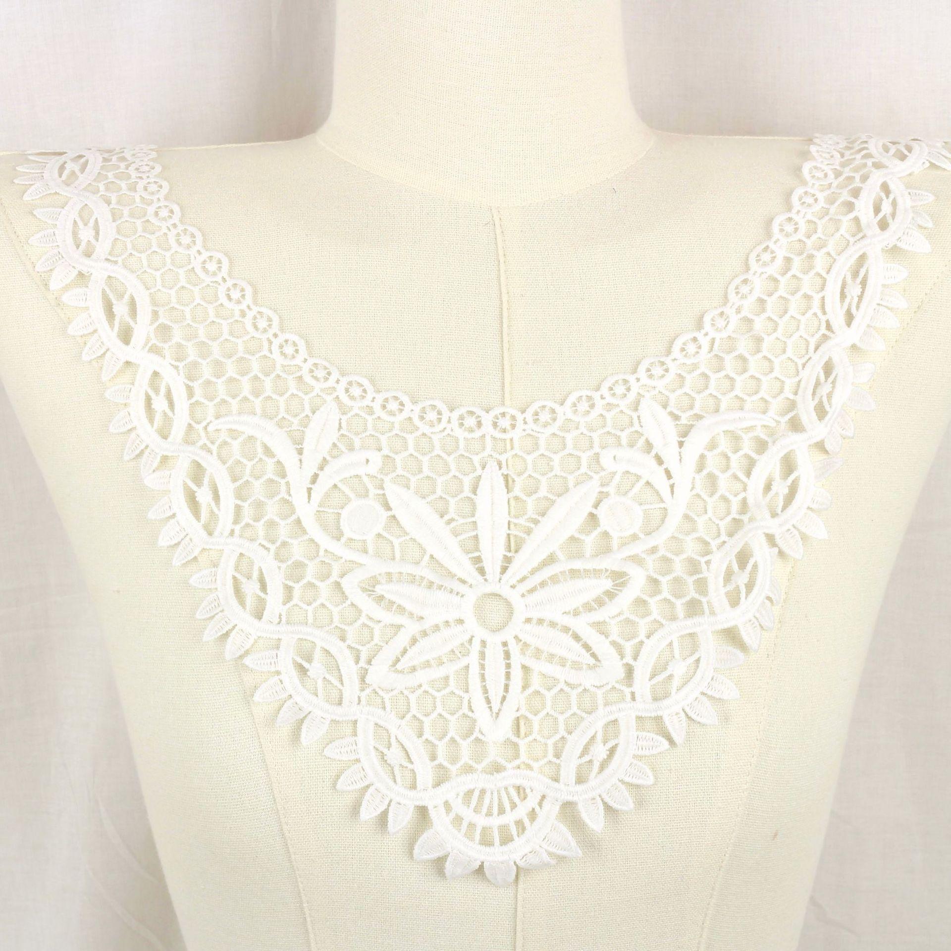 Аксессуары для одежды Вышивка Водорастворимый Воротник Воротник Брошь Кружево Полый Накладной воротник Кружево Аксессуары для взрослых T27y3a