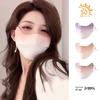 Ice Silk Gradient Cooling Mask: Lightweight, Breathable, Anti-UV Protection with Slimming Effect