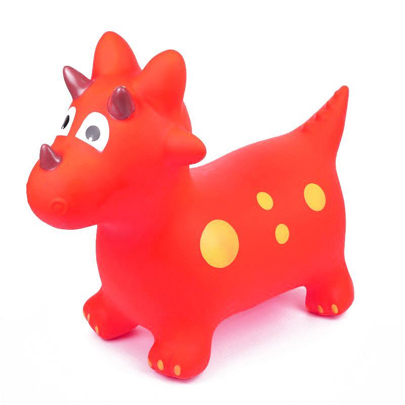 Jumping Dinosaur Kids Toy Jumping Animals Inflatable Toys Jumping Horse for Toddler Playing оранжевый