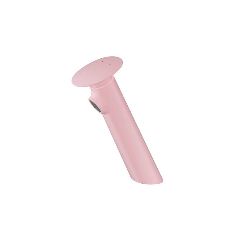 Pink Finished Bathroom Sink Faucet Copper Basin Faucet Cold & Hot Pink Water Mixer Sink Tap Single Lever Lavotory Tap