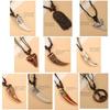 Ethnic style Shark Tooth Necklace Resin Tribal Style Pendant Gifts Sweater Chain