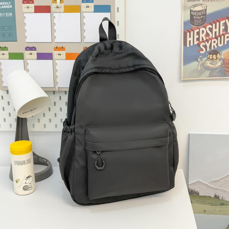 Schoolbag Schoolbag for Female Students Ins Wind Simple Korean Version of Casual Junior High School Students Backpack Large Capacity High School