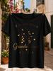 Je Vais Etre Grande Soeur 2027 French Future Big Sister Quote With Minimal Gold Brown Giraffe Pair Unisex All Tshirt
