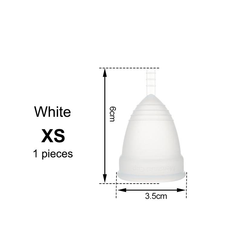 Medical Silicone Menstrual Cup – Leak-Free, Reusable Period Cup for Women, Up to 12 Hours Protection, Soft & Comfortable XS/S/L 4 Colors