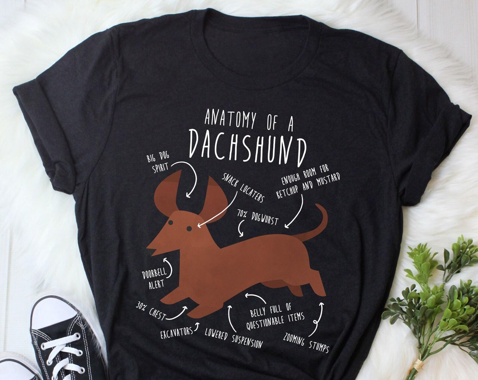 Red Dachshund Shirt, , , Funny Brown Weiner Dog Lover Gift, Cute Sausage Dog T-shirt, Doxie Lover Tshirt, Pet Tee, Mom, Dad 120