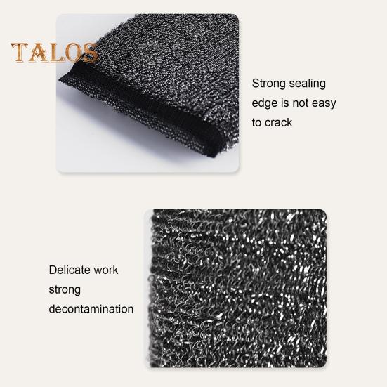6Pcs Stainless Steel Wire Dish Cloth Cookware Cleaning Dirt All-Purpose Scrub Pads Heavy-duty Kitchen Sponges
