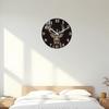 First-Class Wooden Superior-Grade Wall High-Standard Clock First-Class With Deer Premium-Quality Motif 10-24Inch Premium-Quality Silent