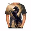 New Fashion Horse 3D Printied Mens and Women T Shirts Animal Horse Printied Casual Loose Short Sleeve Size XS-5XL