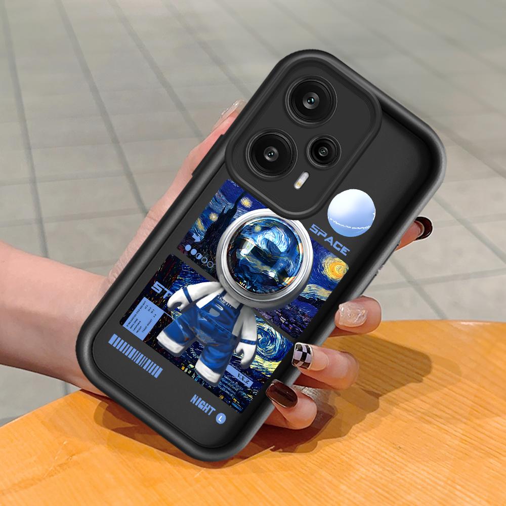 

Мягкий силиконовый квадратный чехол с рисунком лестницы для телефона, полное покрытие, противоударный защитный резиновый чехол для камеры для Xiaomi Redmi Xiaomi Poco X5 Pro чёрный