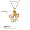 European and American New Special-Interest Design Personalized Octopus Earrings Necklace Cold Wind Jellyfish Pendant for Women